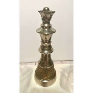 Beautiful Decorative Stainless Steel Chess Queen, Large